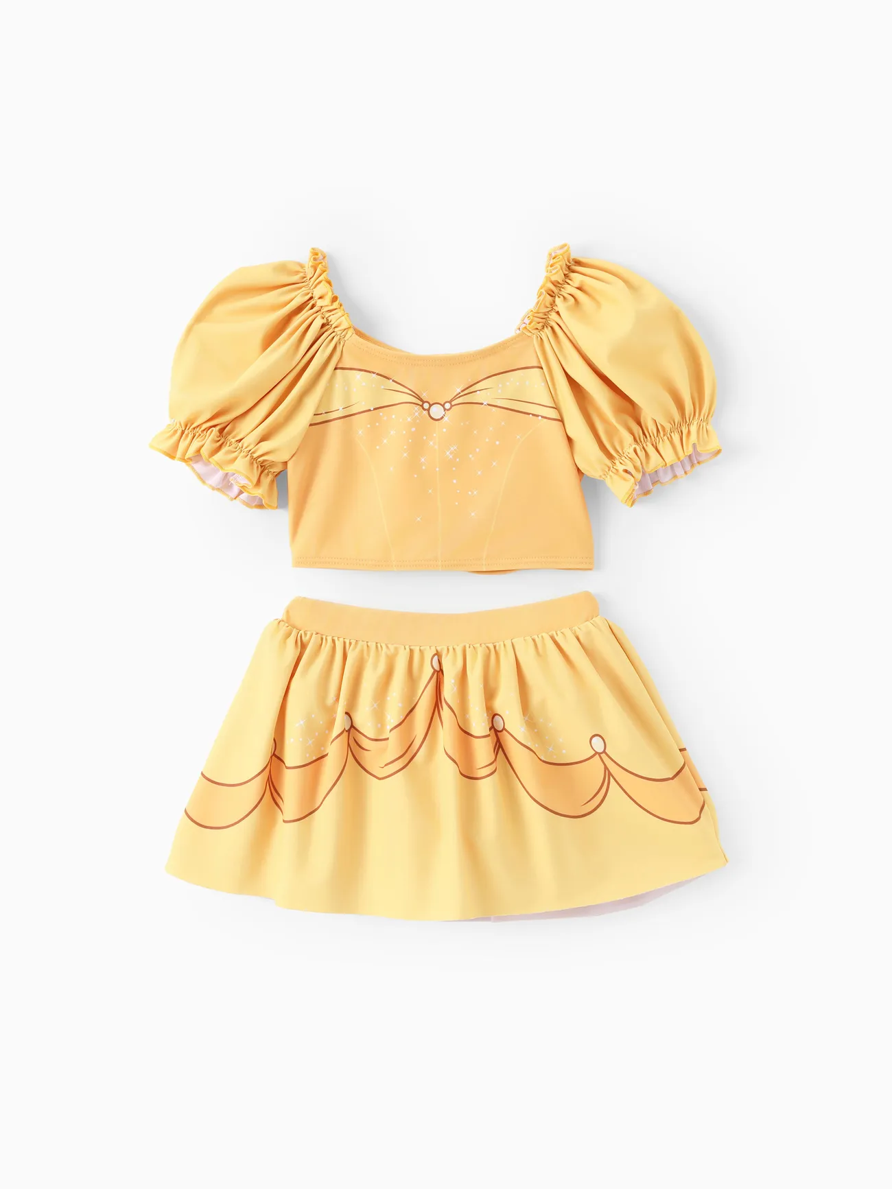 Disney Princess Toddler Girl 2pcs Ariel/Rapunzel/Belle Cosplay Puff-sleeve Top And Skirt UPF 50+ Swimsuit
Disney Princess Toddler Girl 2pcs Ariel/Rapunzel/Belle Cosplay Puff-sleeve Top And Skirt UPF 50+ Swimsuit