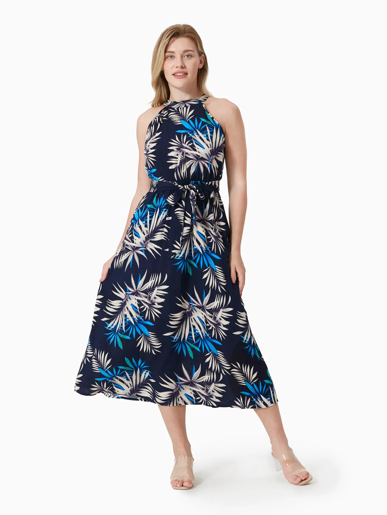 Family Matching Leaf Print Beach Shirt and High Neck Halter A-Line Maxi Dress Sets
Family Matching Leaf Print Beach Shirt and High Neck Halter A-Line Maxi Dress Sets