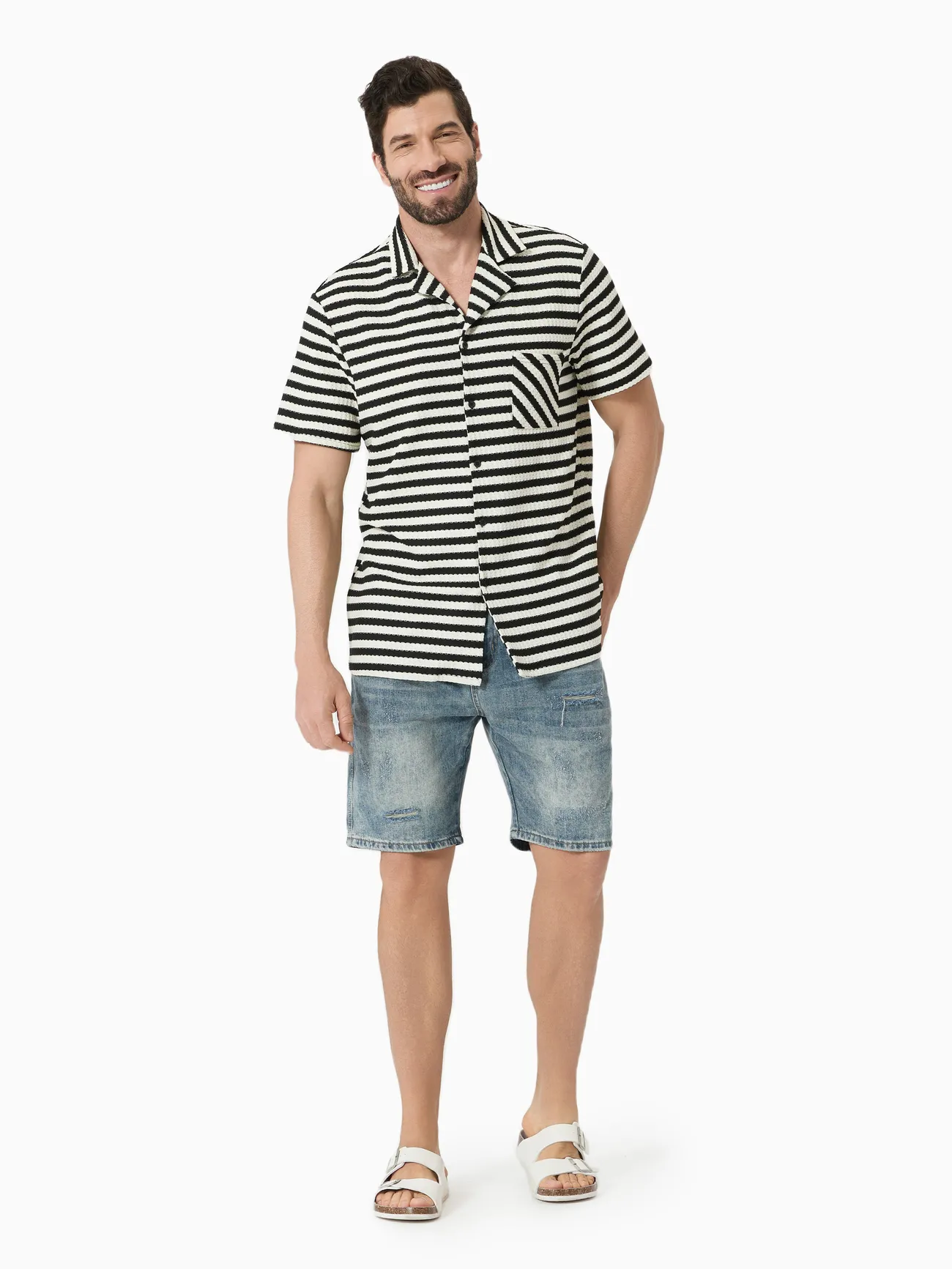 Family Matching Black and White Striped Lapel Top or Co-ord Set
Family Matching Black and White Striped Lapel Top or Co-ord Set