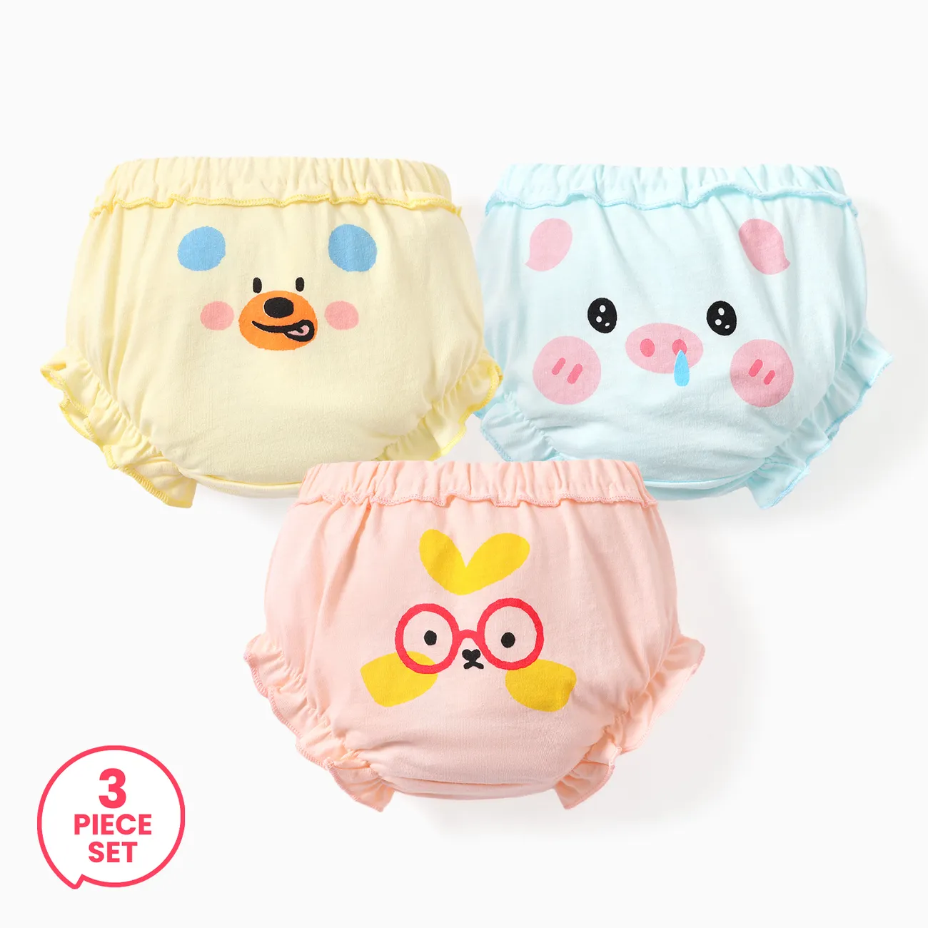 3-Pack Baby/Toddler Girl Childlike Animal Print Underwear
3-Pack Baby/Toddler Girl Childlike Animal Print Underwear