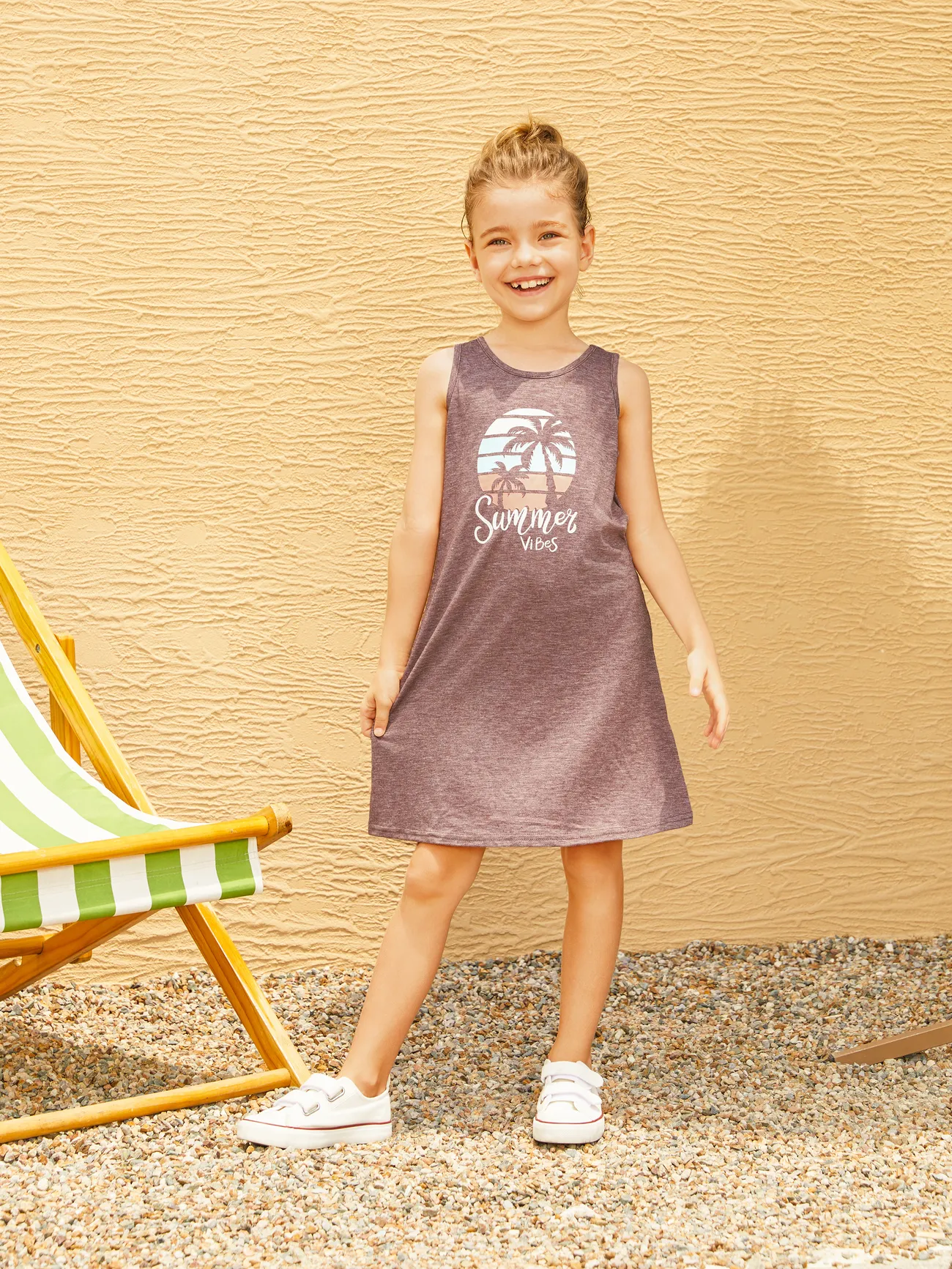 Family Matching Sets Summer Vibes Coconut Tree Pattern Brown Graphic Tee/dress/romper 
Family Matching Sets Summer Vibes Coconut Tree Pattern Brown Graphic Tee/dress/romper
