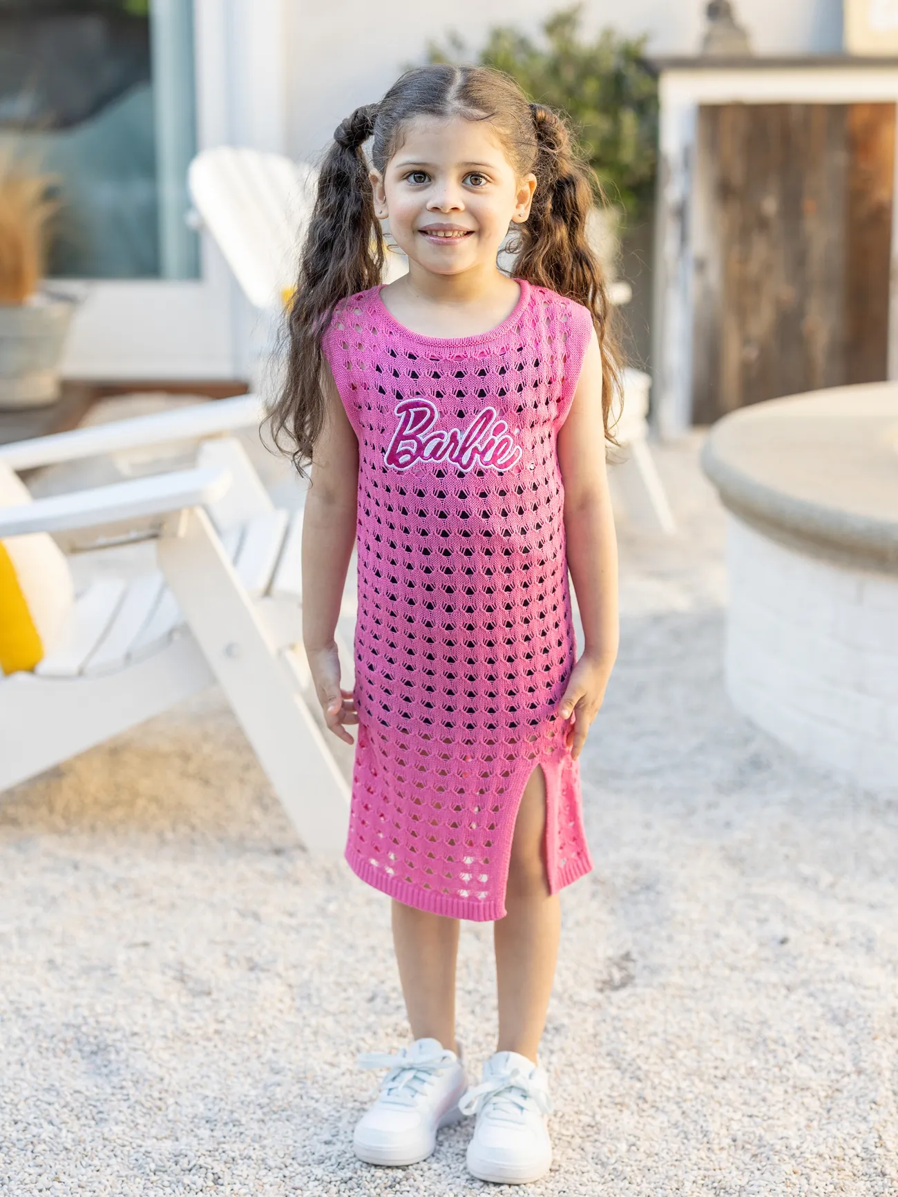 Barbie Mommy And Me 1pc Hollow-out Crochet Tank Knitted Slit Dress
Barbie Mommy And Me 1pc Hollow-out Crochet Tank Knitted Slit Dress