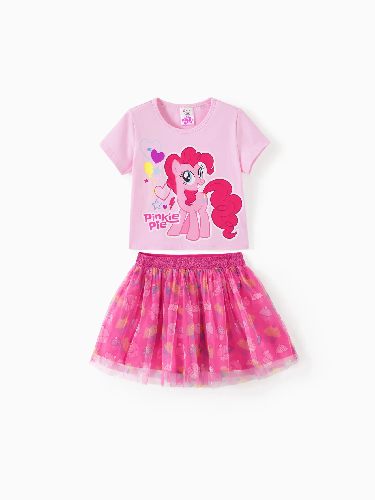 My Little Pony Toddler/Kid Girl Short-sleeve Tee and Printed Mesh Skirt Set
My Little Pony Toddler/Kid Girl Short-sleeve Tee and Printed Mesh Skirt Set