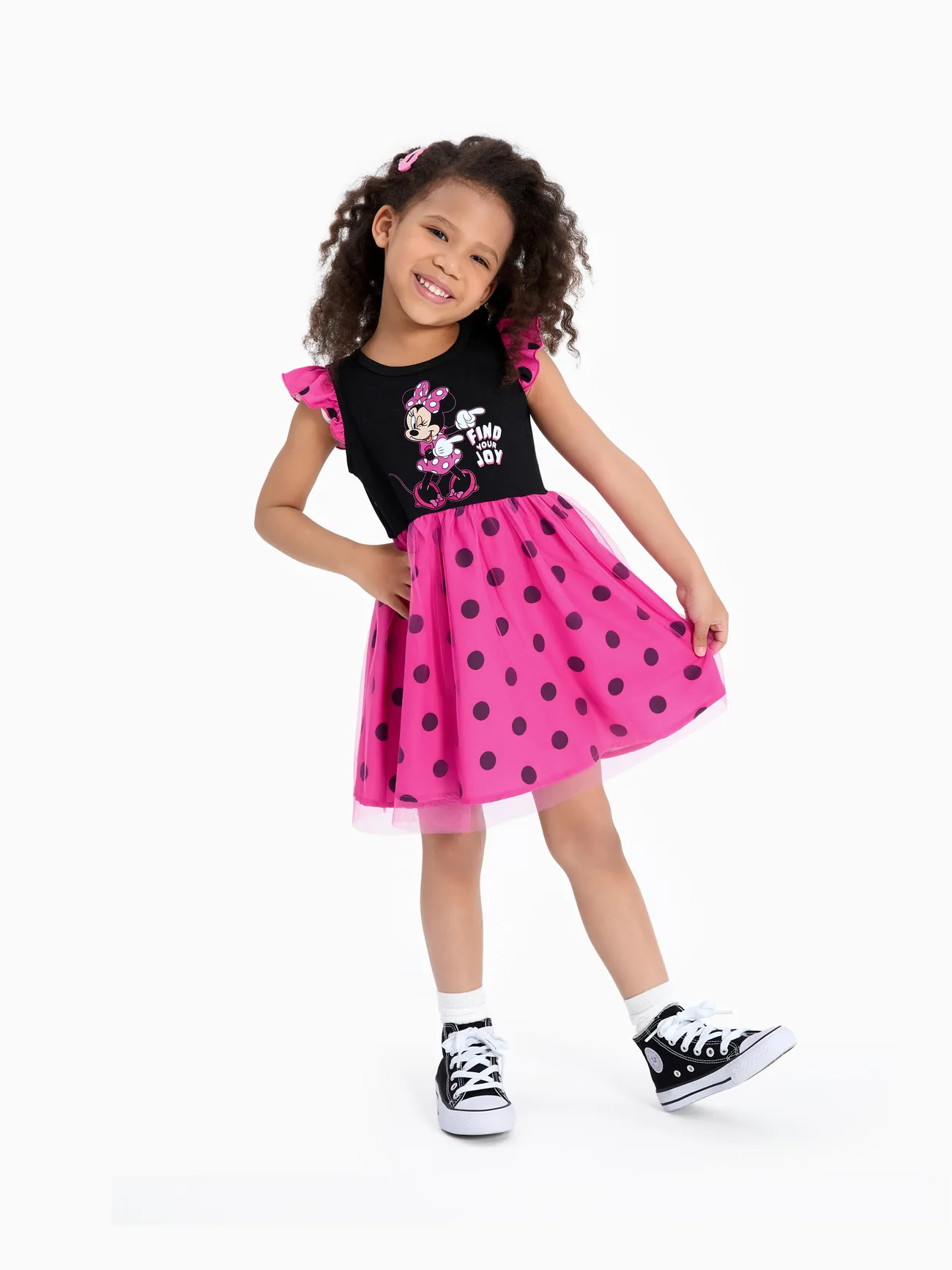 Disney Mickey and Friends Toddler Girl 1pc Minnie Mouse Polka Dot Ruffle-sleeve Tulle Dress
Disney Mickey and Friends Toddler Girl 1pc Minnie Mouse Polka Dot Ruffle-sleeve Tulle Dress