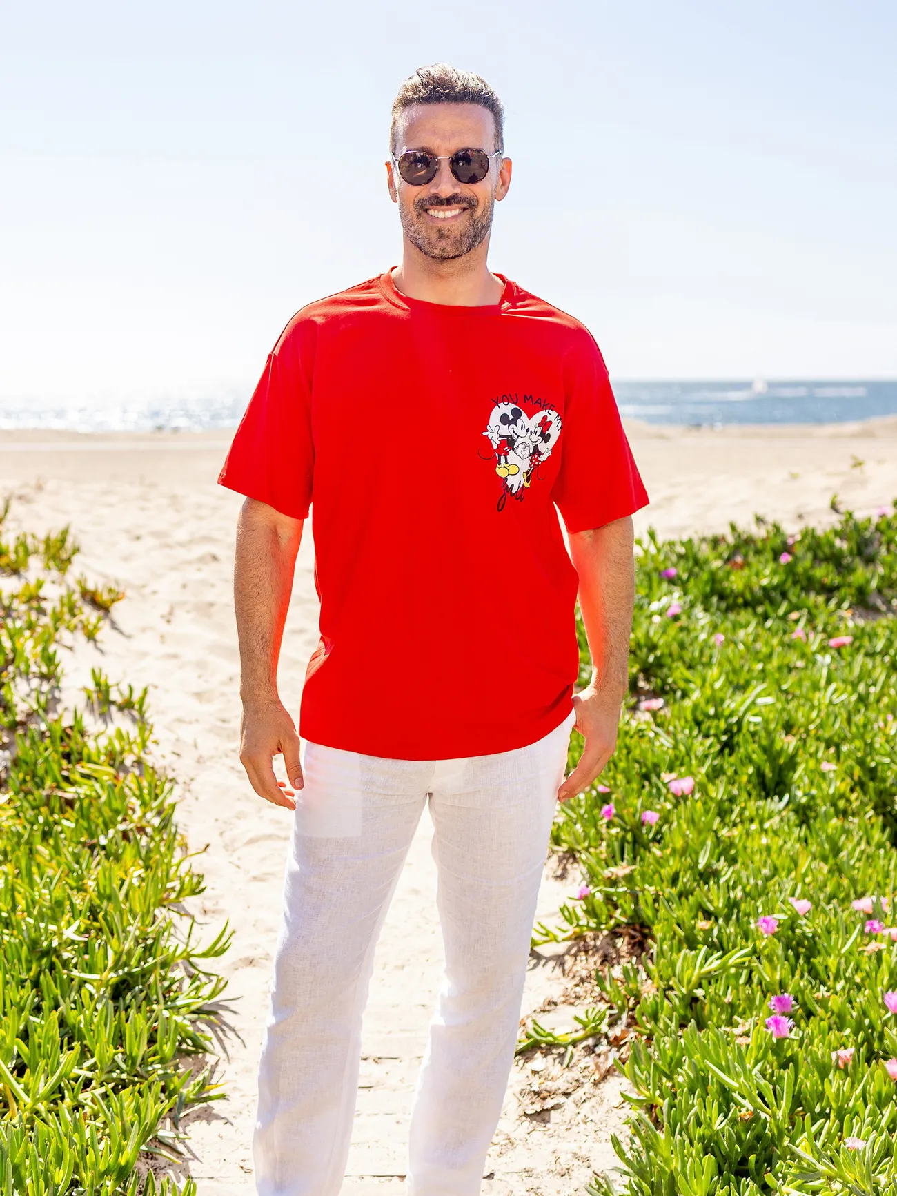 Disney Mickey and Friends Family matching Heart Allover Print Short-sleeve Dress/Jumpsuit/Cotton Top
Disney Mickey and Friends Family matching Heart Allover Print Short-sleeve Dress/Jumpsuit/Cotton Top