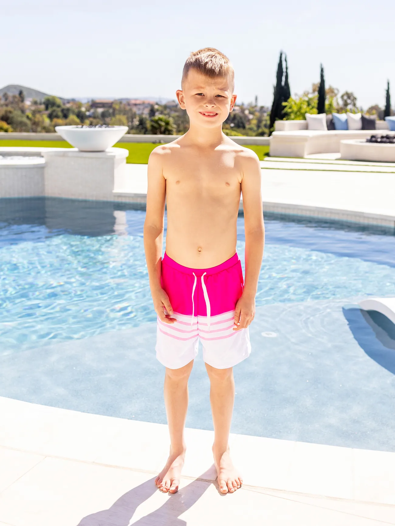 Family Casual Stripe Swimwear, 2 Pieces, Unisex, 90% Polyester, Matching Outfits
Family Casual Stripe Swimwear, 2 Pieces, Unisex, 90% Polyester, Matching Outfits