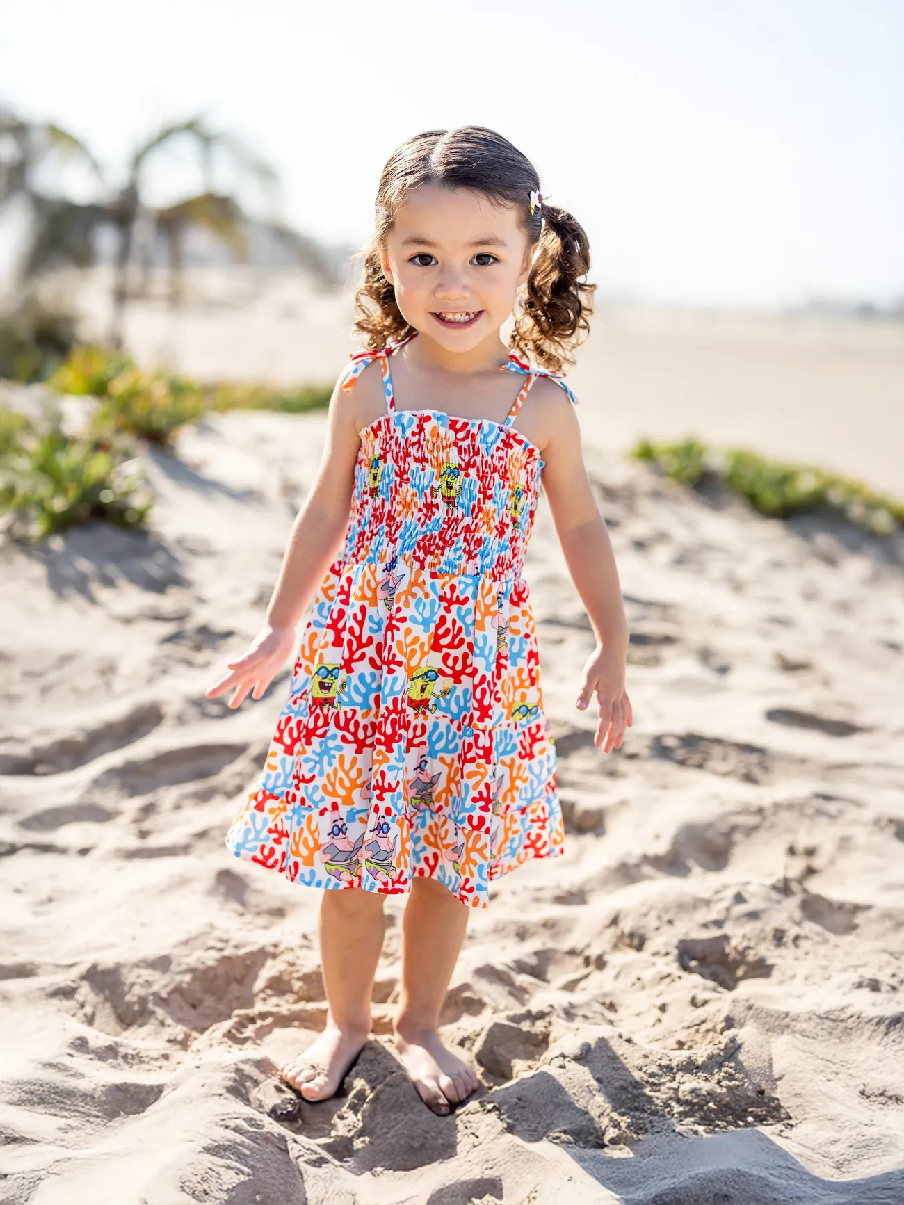 SpongeBob SquarePants Family matching Coral Print Ruffle-sleeve Smocked Dresses / Cotton Top /Jumpsuit
SpongeBob SquarePants Family matching Coral Print Ruffle-sleeve Smocked Dresses / Cotton Top /Jumpsuit