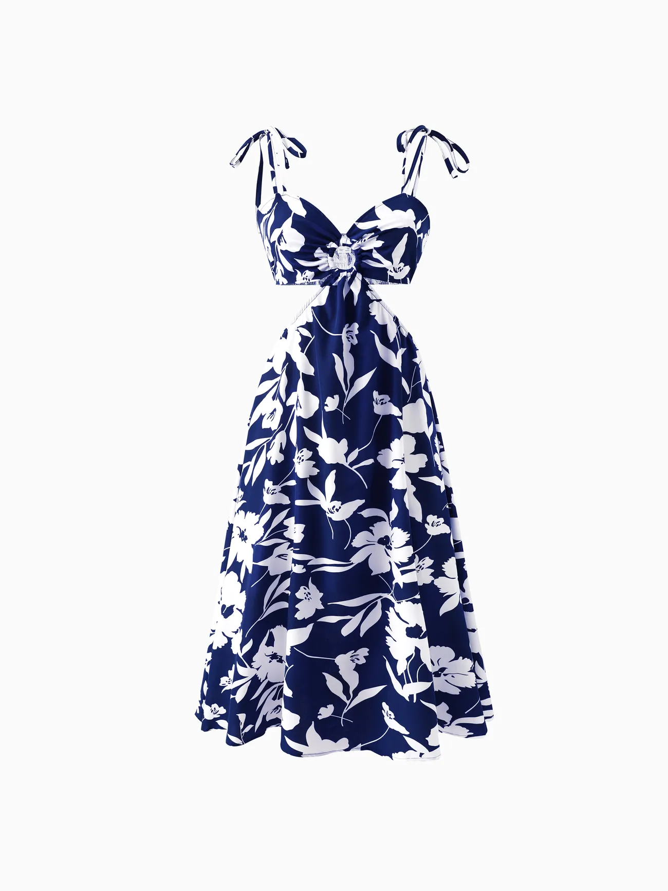 Family Matching Leaf Print Blue Short-sleeve Shirt or Sling Shirred Dress Set 
Family Matching Leaf Print Blue Short-sleeve Shirt or Sling Shirred Dress Set