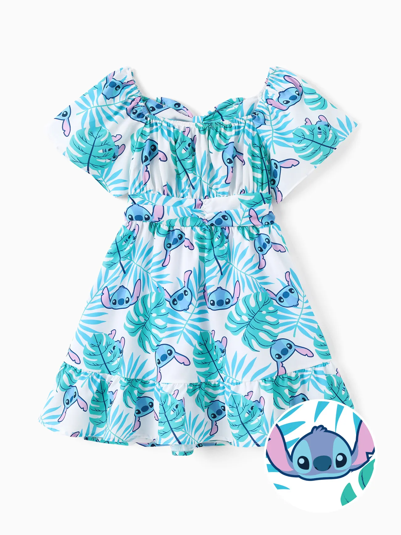Disney Stitch Kid Girl Floral/Palm Tree Print Ruffled Babydoll Dress
Disney Stitch Kid Girl Floral/Palm Tree Print Ruffled Babydoll Dress