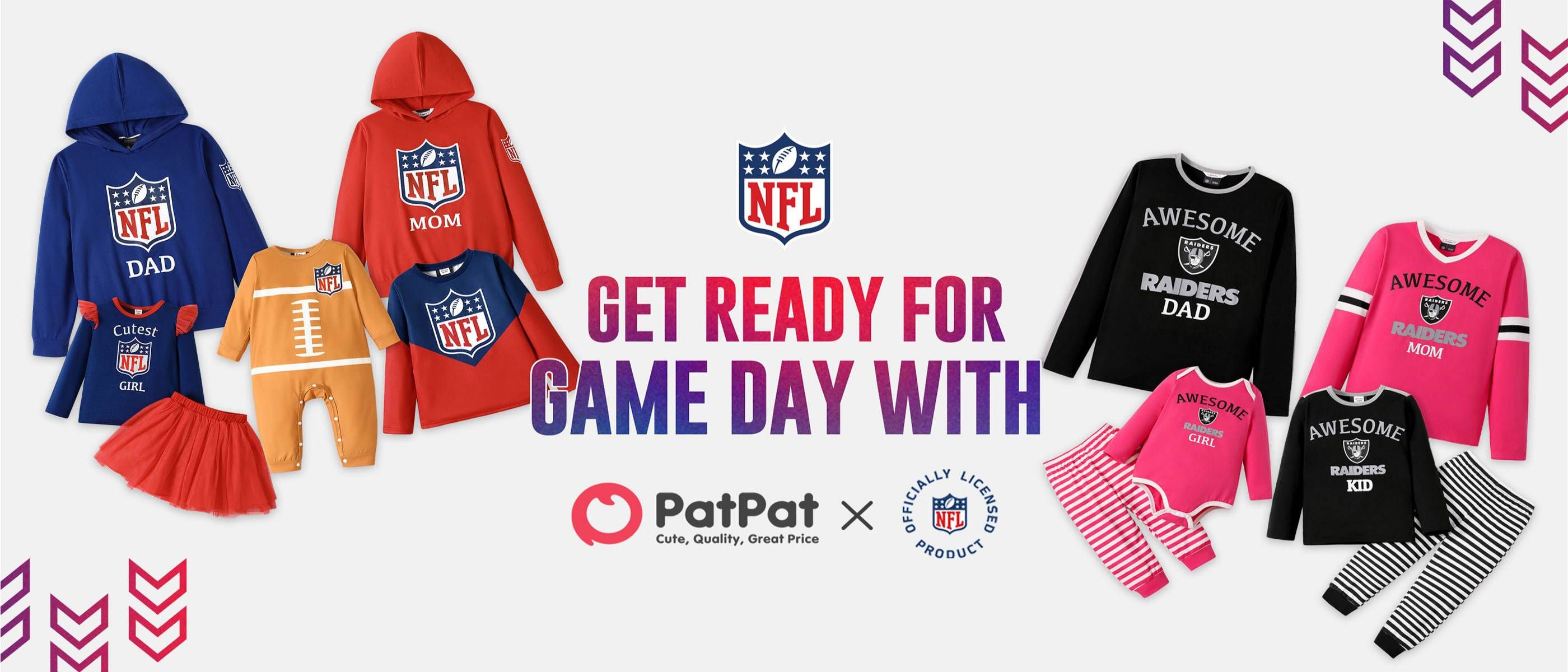 Get ready for game day with NFL x PatPat