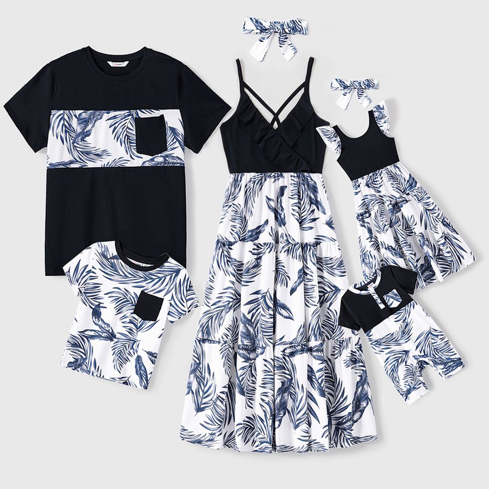 Look per tutta la famiglia Senza maniche Coordinati per tutta la famiglia Set Blu Scuro big image 1