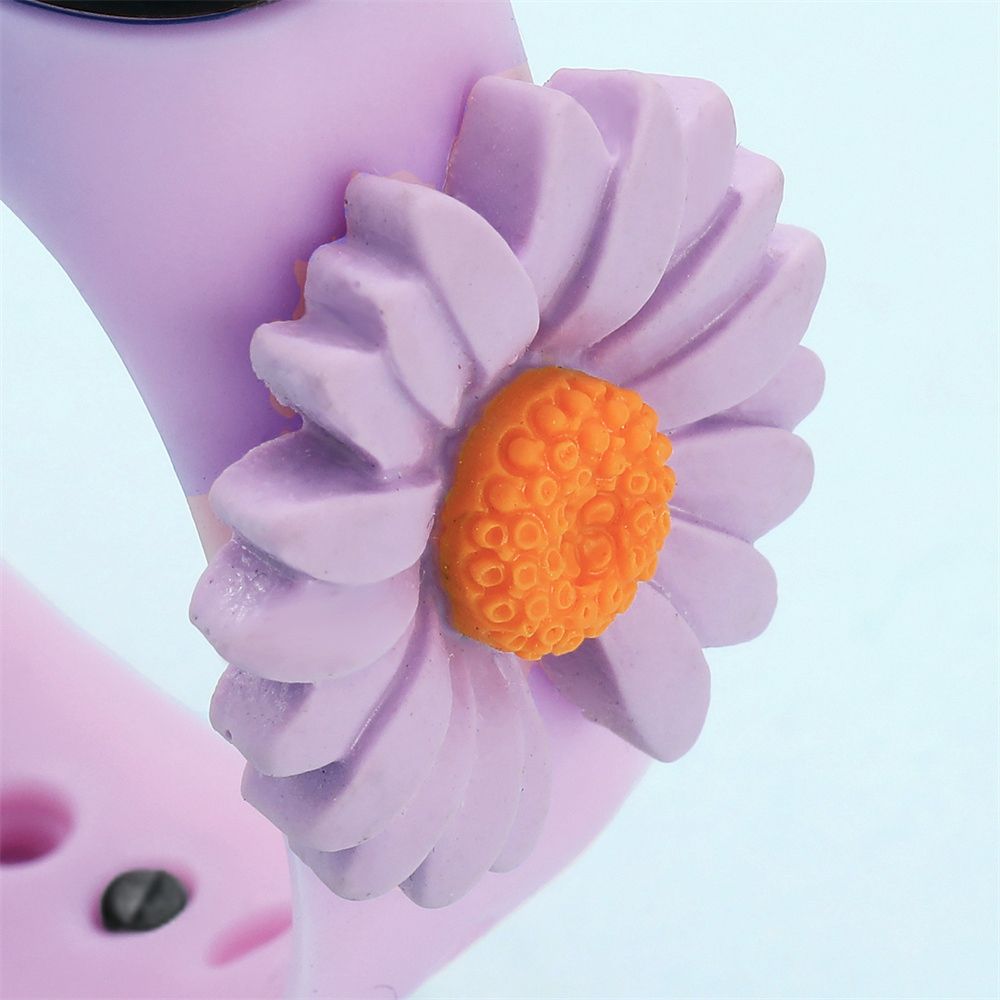 Toddler Sunflower Decor LED Watch Digital Smart Electronic Watch (With Packing Box) Pink big image 4
