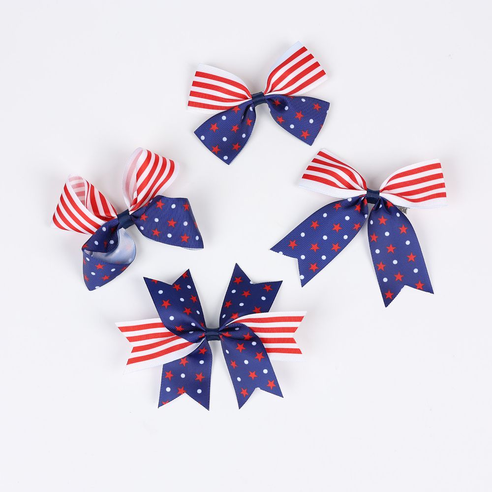 Toddlers/Kids Independence Day Bow Hair Clips Color-A big image 3