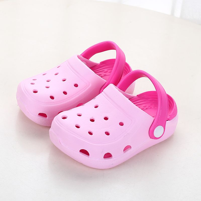 Toddler / Kid Hollow Out Vented Clogs Pink big image 2