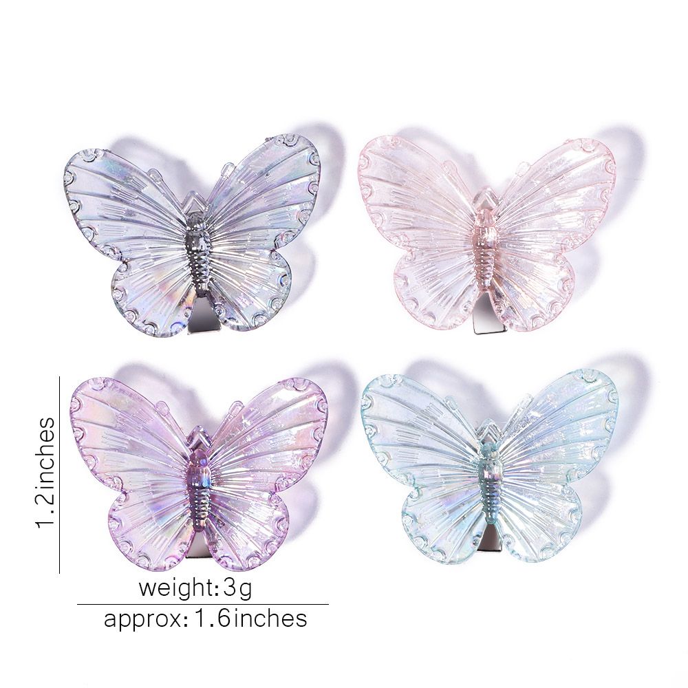 10-pack Butterfly Hair Clips for Girl Multi-color big image 3