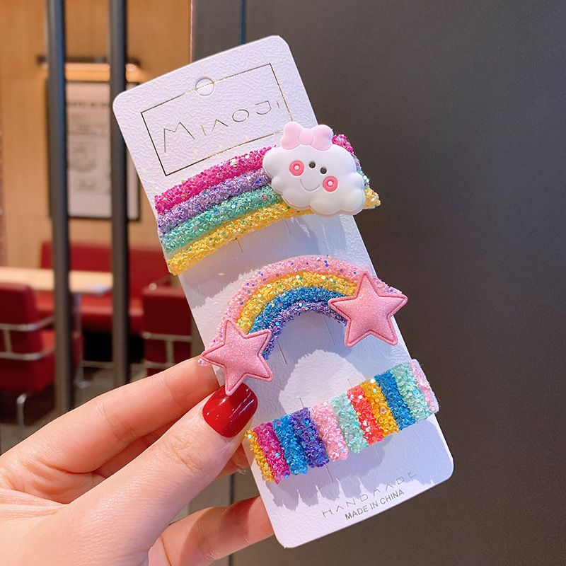3pack Multishape Rainbow Hair Clips for Girl Only 2.99 PatPat US