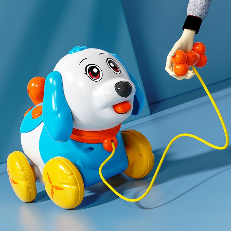 Electronic Puppy Pet Toys Kids STEM Toys Interactive Electronic Dog Toys Educational Toys with Light and Music Color-A big image 2