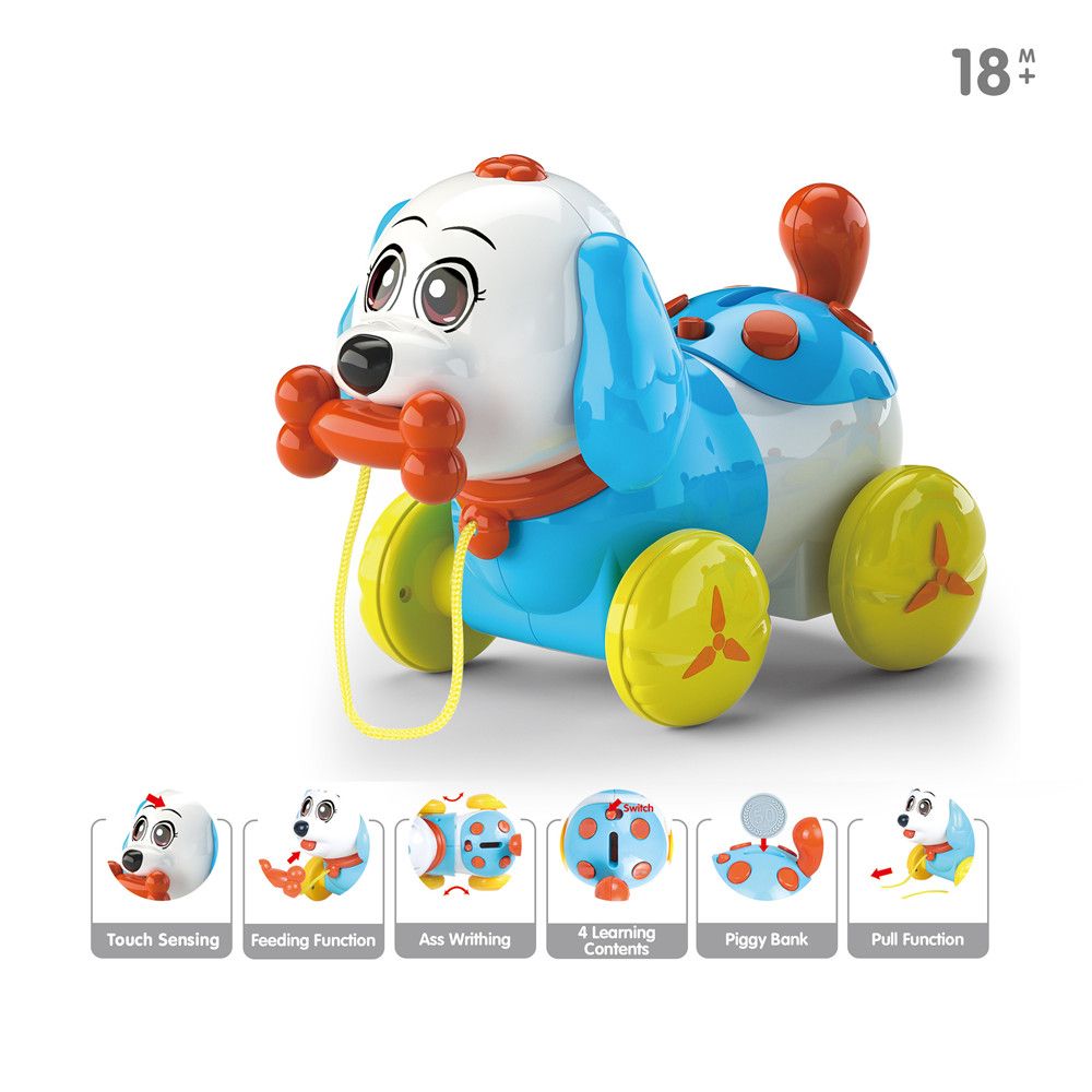 Electronic Puppy Pet Toys Kids STEM Toys Interactive Electronic Dog Toys Educational Toys with Light and Music Color-A big image 1
