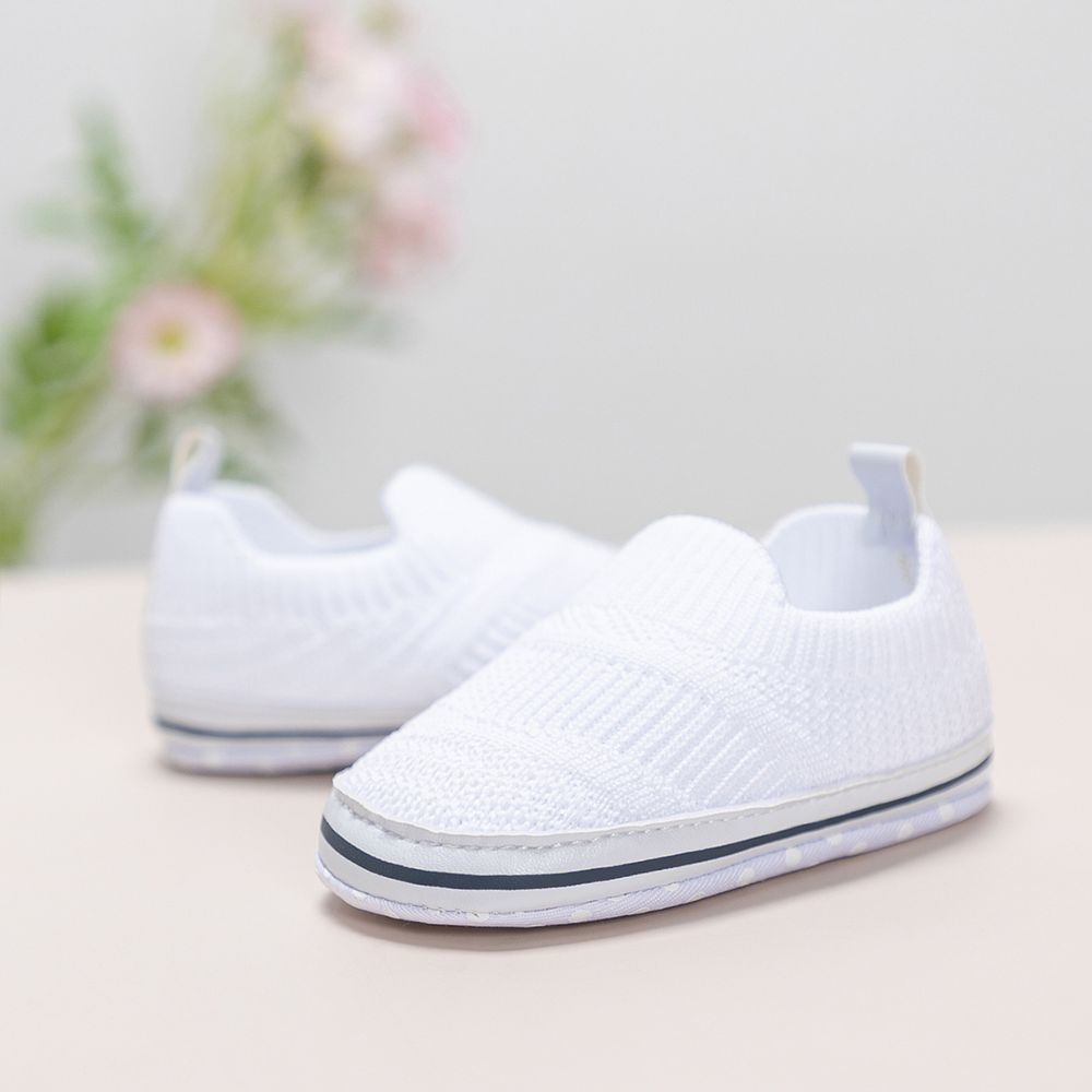 嬰兒 中性 休閒 學步鞋 白色 big image 1