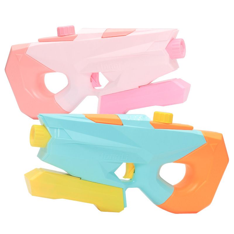 Kids Pull-out Water Guns Rainbow Spray 3 Modes Squirt Gun Adjustable Nozzle for Summer Swimming Pool Beach Outdoor Games Turquoise big image 3