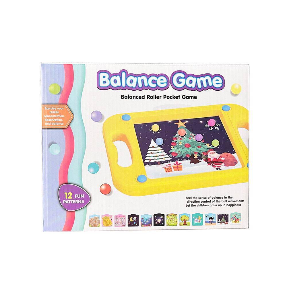 2 In 1 Kids Maze Rolling Ball Toys Handheld Balance Ball Board Pocket Games Color-A big image 4