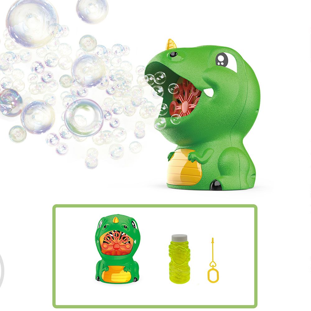Small Dinosaur Electric Bubble Machine Color-A big image 1