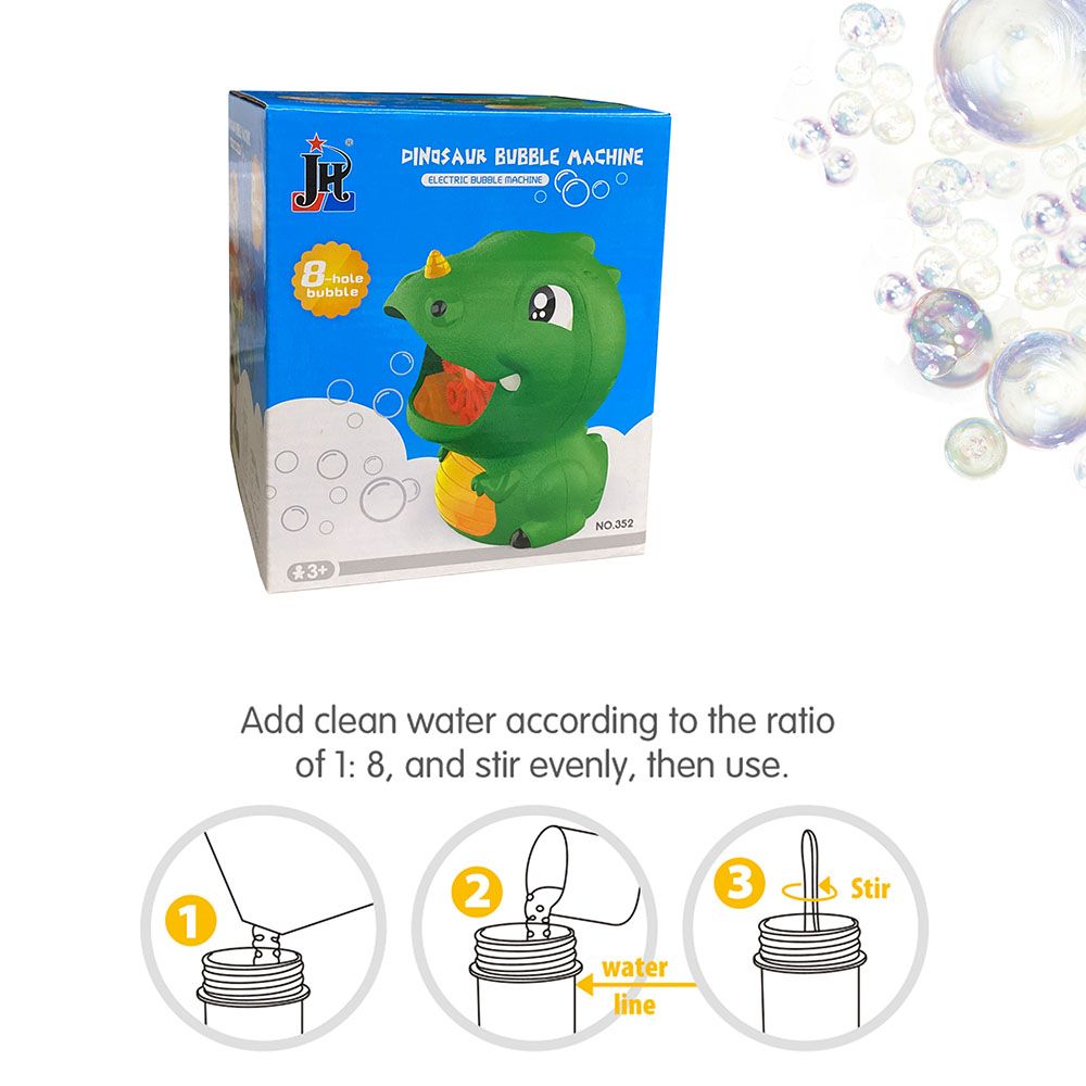 Small Dinosaur Electric Bubble Machine Color-A big image 7