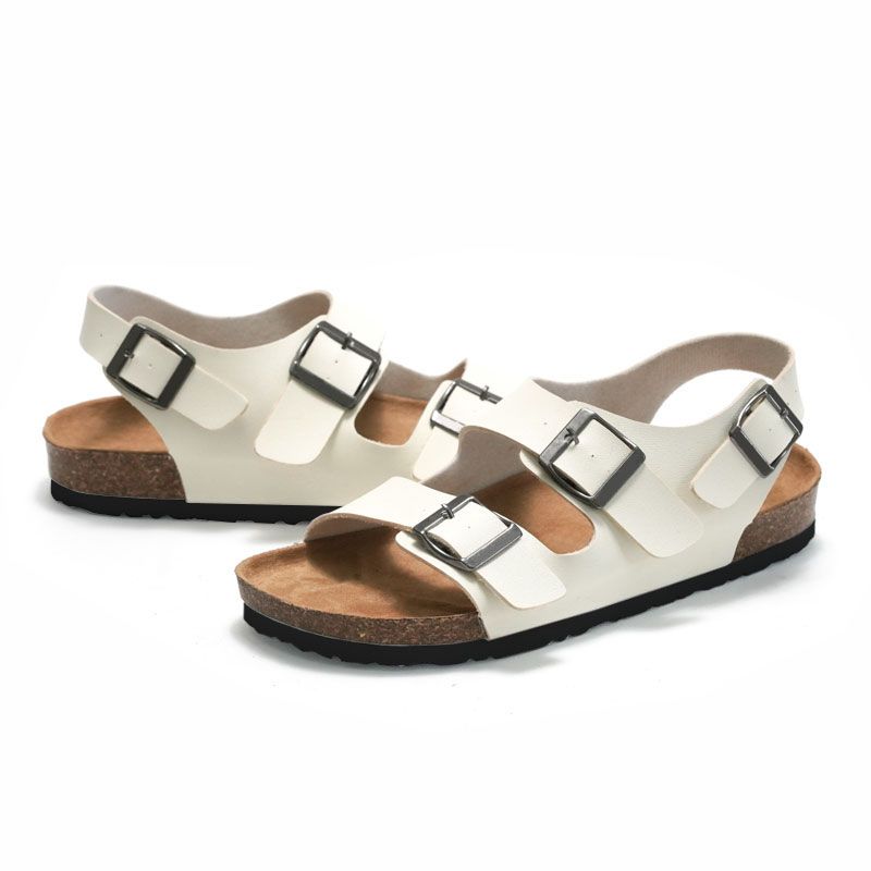 Familie Unisex Lässig Unifarben Familienschuhe Cremeweiß big image 7
