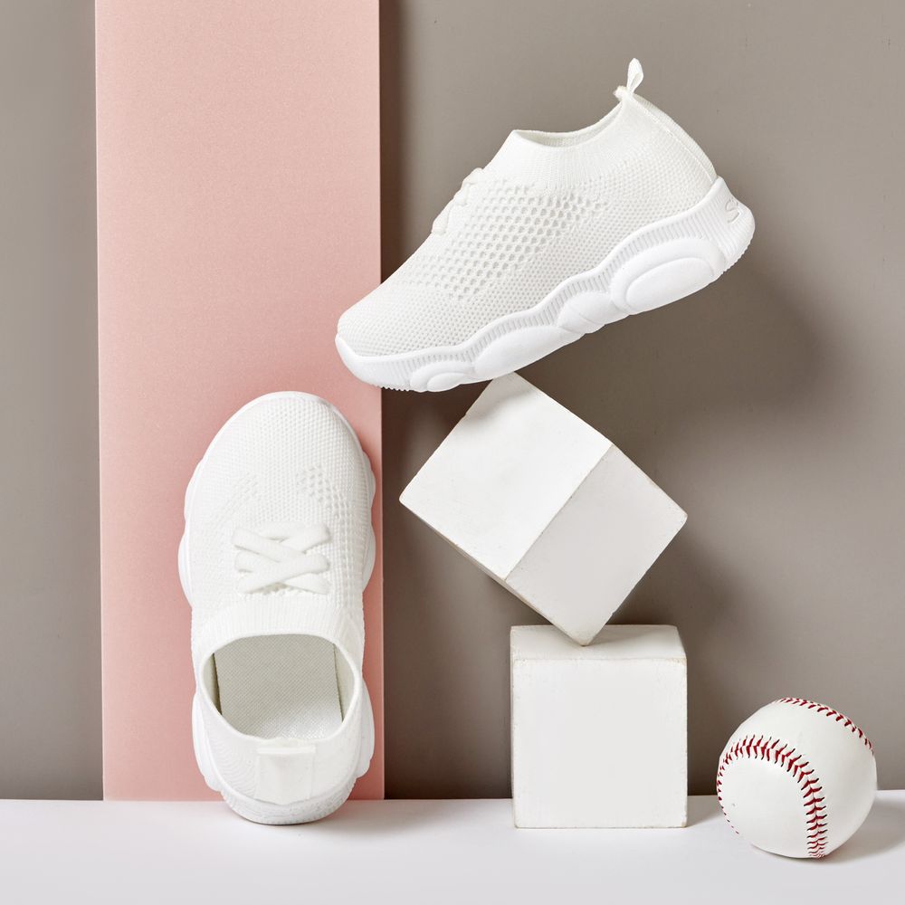 Kleinkinder Unisex Sportlich Turnschuhe Cremeweiß big image 3