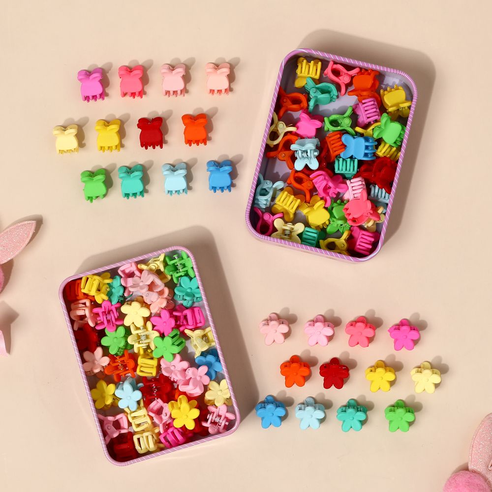 50-pack Multicolor Hair Bangs Mini Hair Claw Hair Accessories for Girls Color-B big image 2