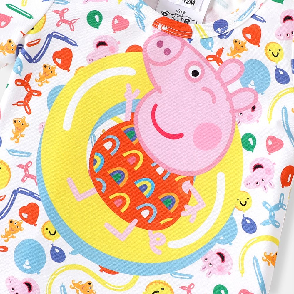 Peppa Pig Baby Boy/Girl Short-sleeve Graphic Print Tee or Romper Colorful big image 6