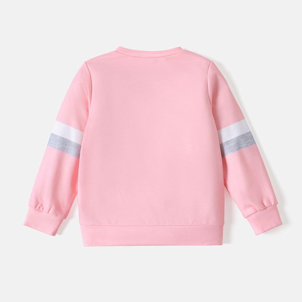 Looney Tunes Toddler Girl/Boy Striped Pullover Sweatshirt Pink big image 2