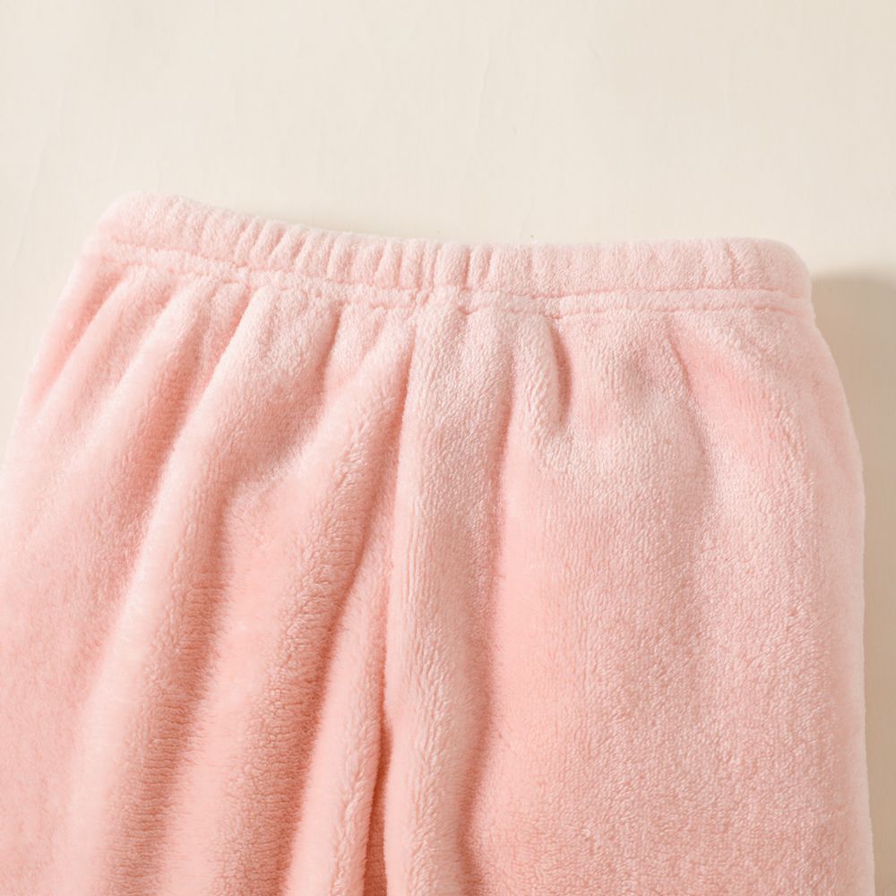 Toddler Teddy Bear Applique Long-sleeve Flannelette Set Pink big image 6