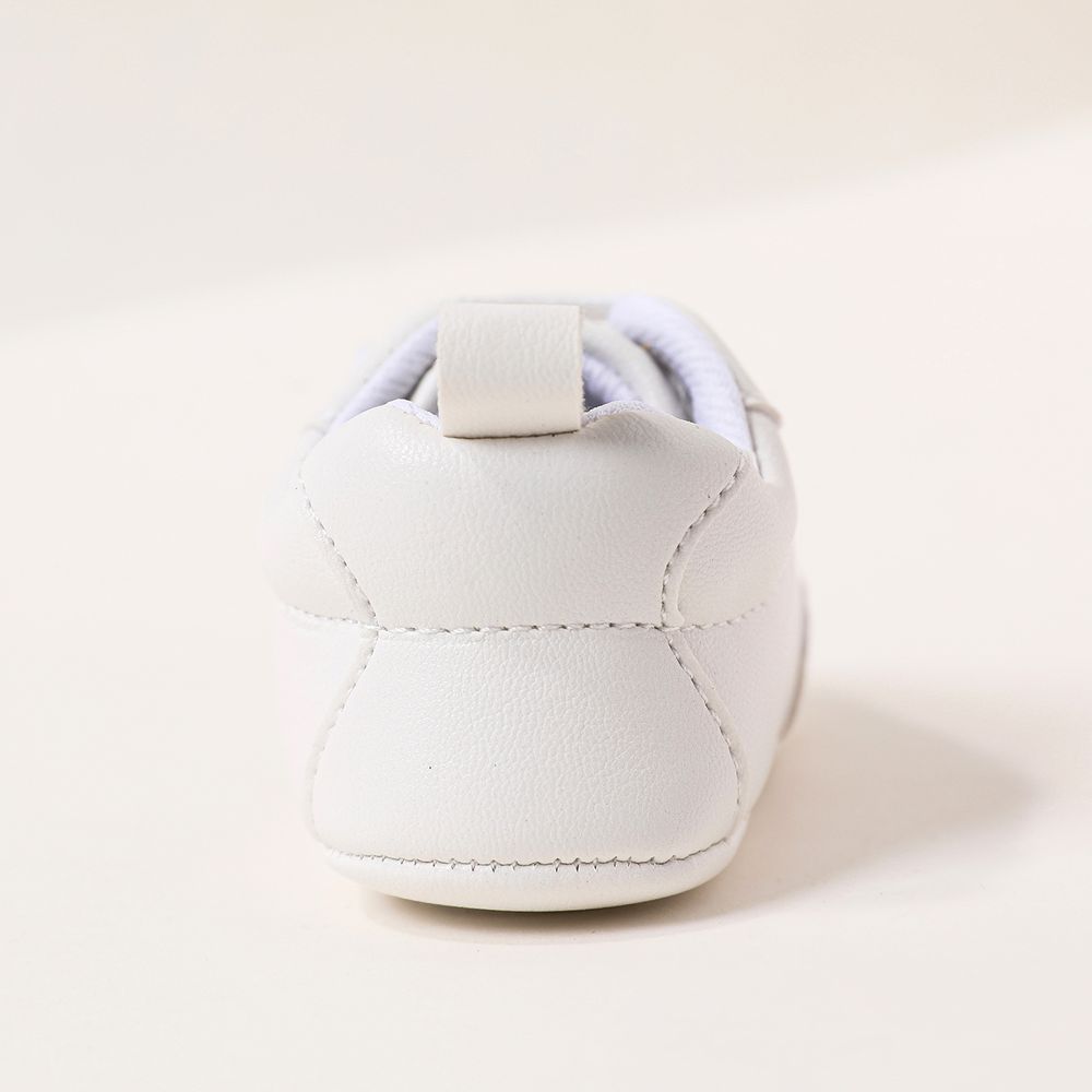 Baby / Toddler White Lace Up Breathable Prewalker Shoes White big image 5