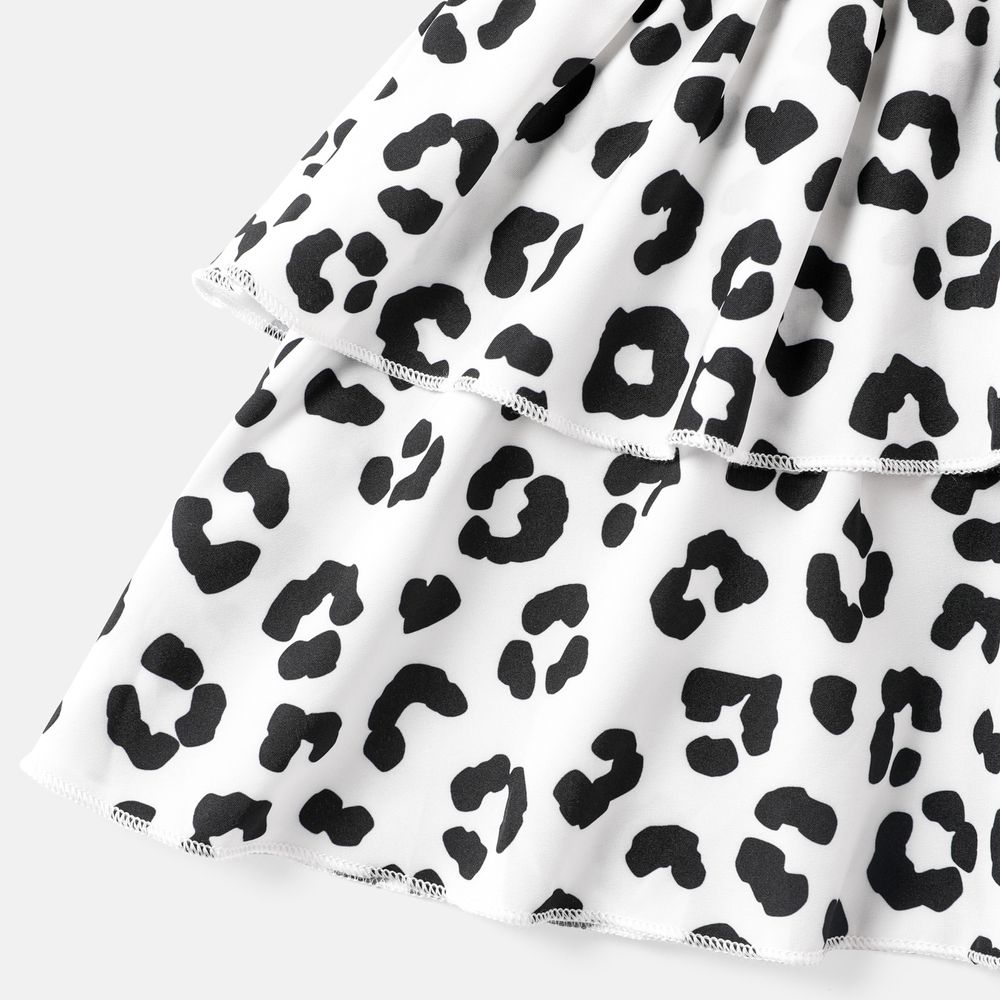 L.O.L. SURPRISE! Toddler Girl Leopard Print One Shoulder Dress White big image 3
