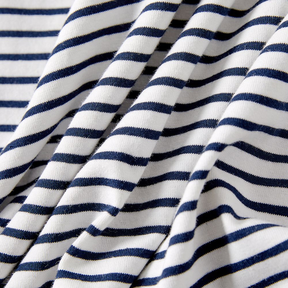 Family Matching 95% Cotton Short-sleeve Colorblock Striped Tee ColorBlock big image 16