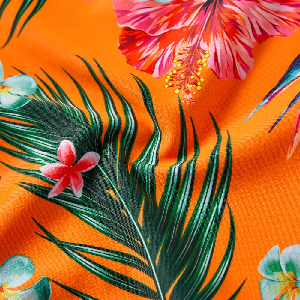 Look Familial Fleurs et plantes tropicales Tenues de famille assorties Maillots de bain Orange big image 12