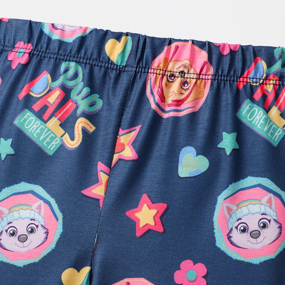 PAW Patrol Toddler Girl Character Print Elasticized Leggings Deep Blue big image 4