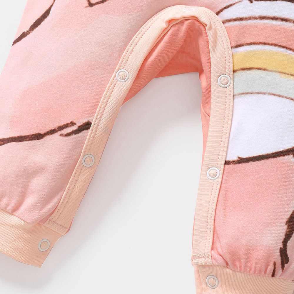 Gli Orsetti del Cuore Neonato Unisex Orso Infantile Manica lunga Tute Rosa big image 5