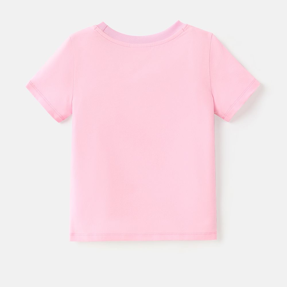 Peppa Pig Toddler Girl Character Print Short-sleeve Cotton Tee or Shorts Pink big image 5