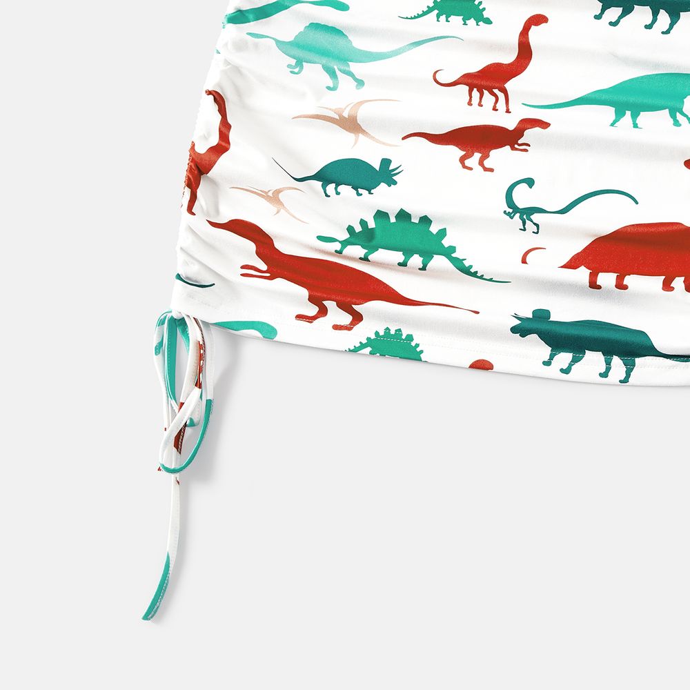 Look Familial Dinosaure Manches courtes Tenues de famille assorties Ensemble Multicolore big image 3