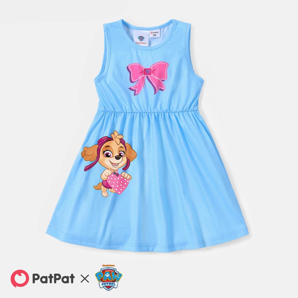 PAW Patrol Toddler Girl Naia/Cotton Sleeveless Dress Blue big image 1