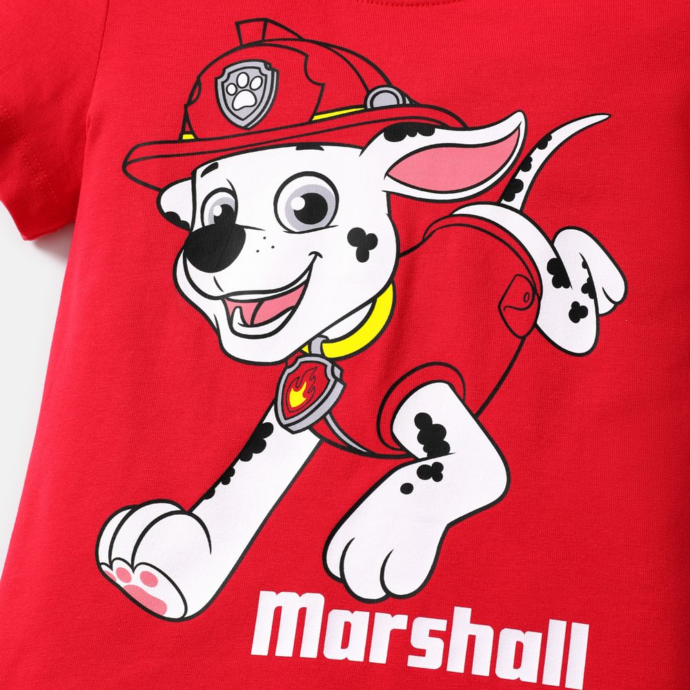 PAW Patrol Toddler Girl/Boy Character Print Short-sleeve Cotton Tee or Naia™ Shorts Red-2 big image 2