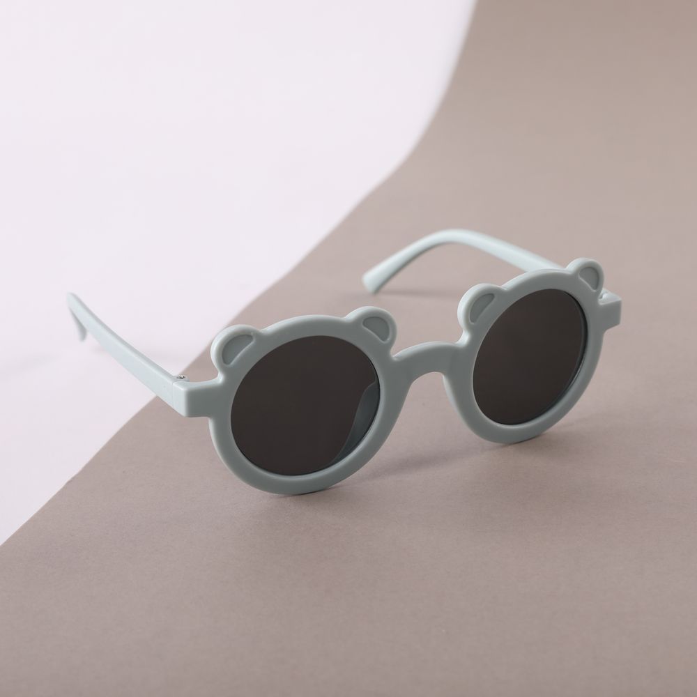 Toddler / Kid Cartoon Ear Decor Glasses Bluish Grey big image 1