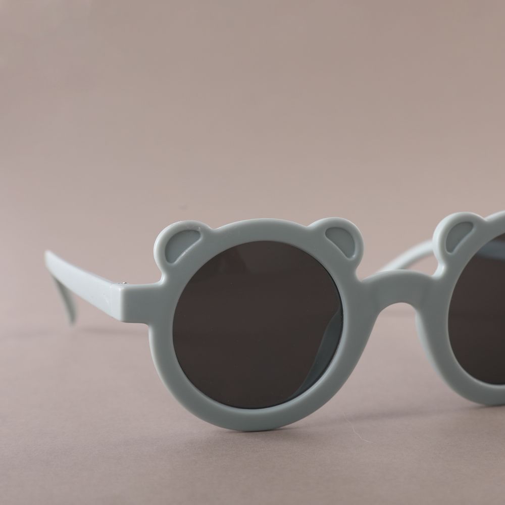 Toddler / Kid Cartoon Ear Decor Glasses Bluish Grey big image 2