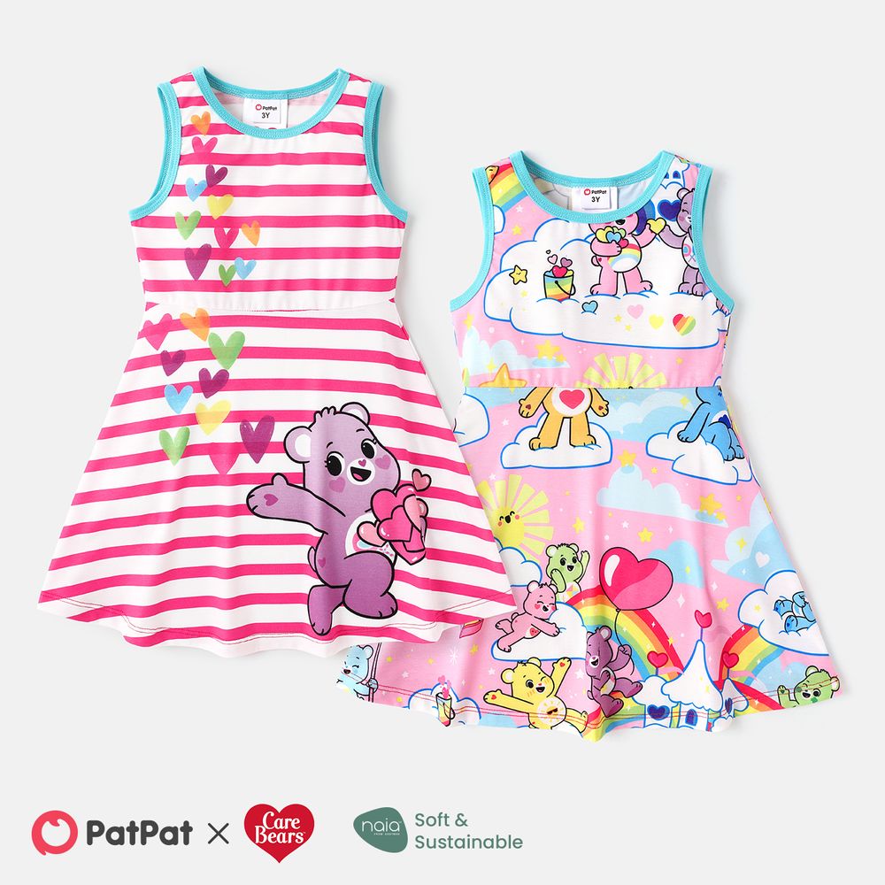 Care Bears Toddler/Kid Girl Sleeveless Dress Multi-color big image 2