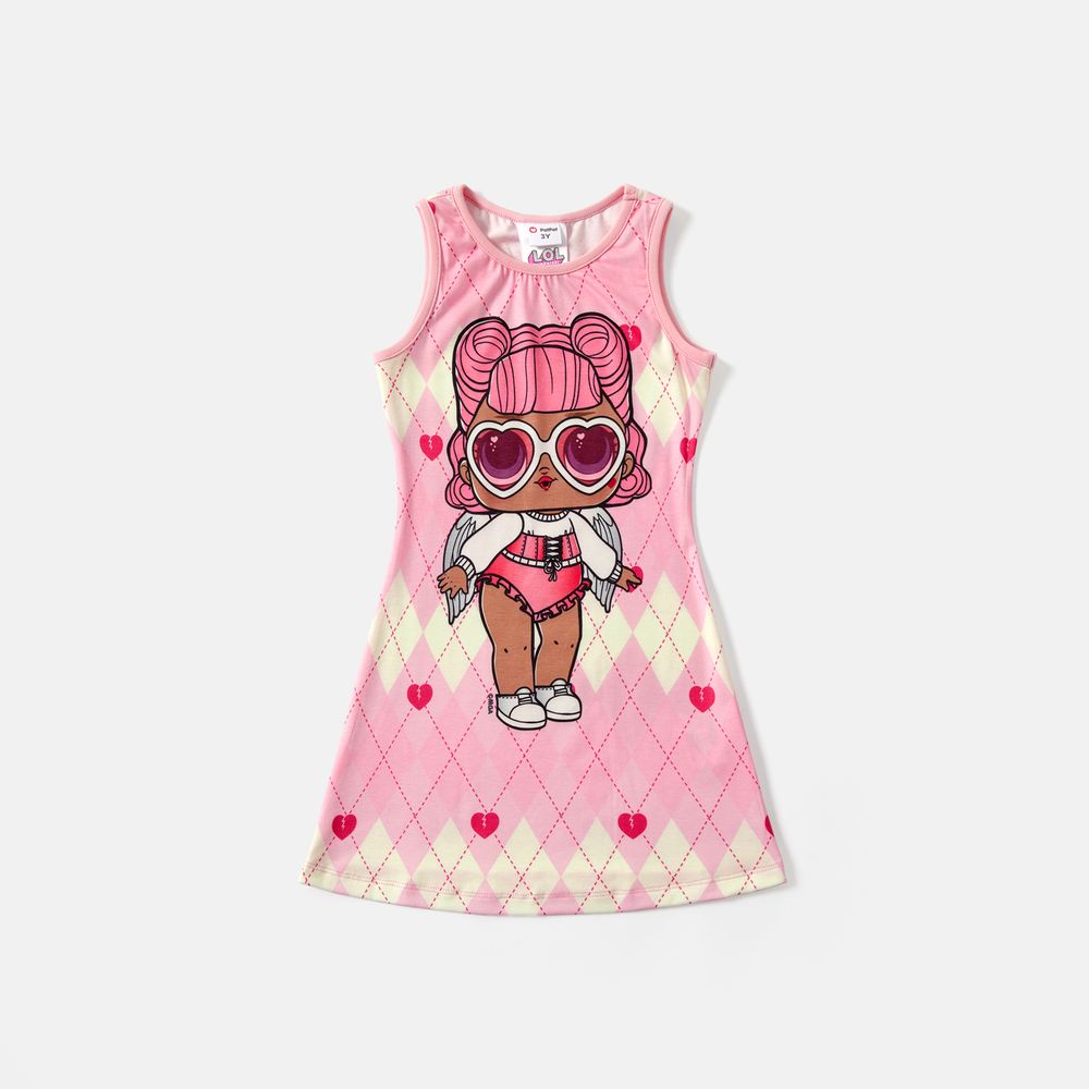 LOL Surprise Mommy and Me Figure Graphic Naia™ Tank Dresses Pink big image 6