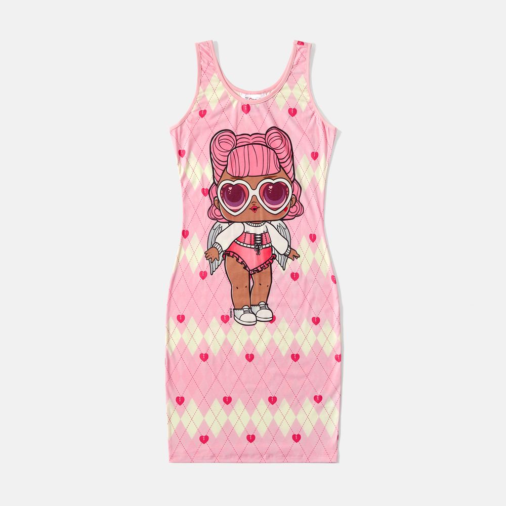 LOL Surprise Mommy and Me Figure Graphic Naia™ Tank Dresses Pink big image 10