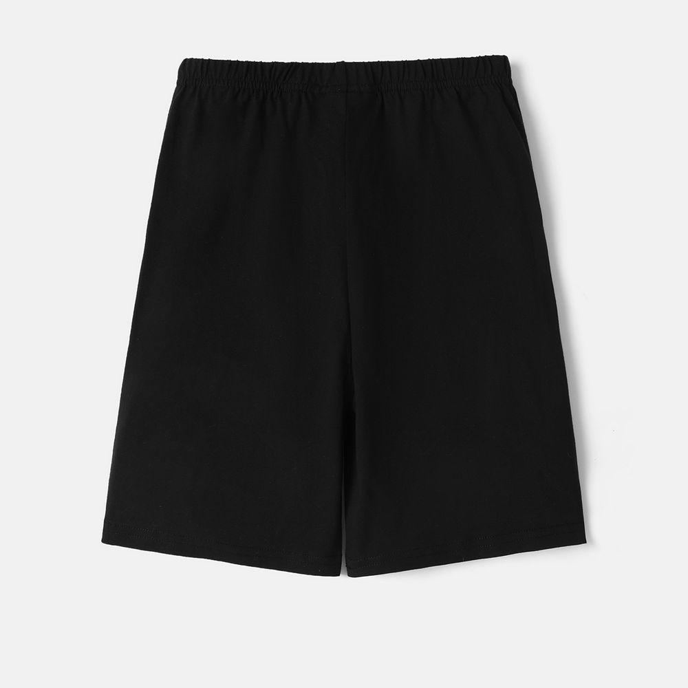 Harry Potter Kid Girl/Boy Logo Print Cotton Elasticized Shorts Black big image 5