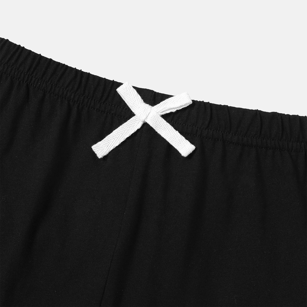 Harry Potter Kid Girl/Boy Logo Print Cotton Elasticized Shorts Black big image 4